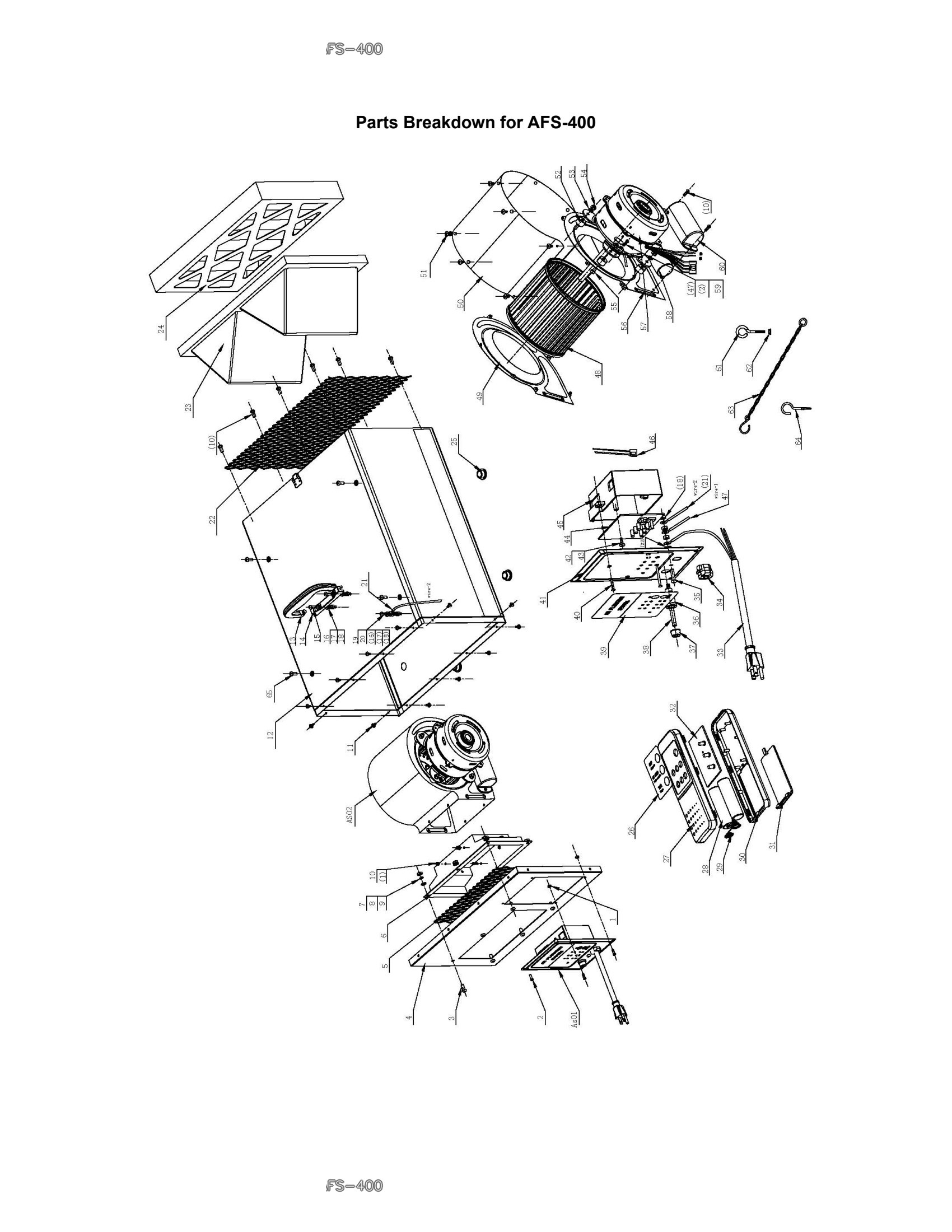 Explosionszeichnung AFS-400