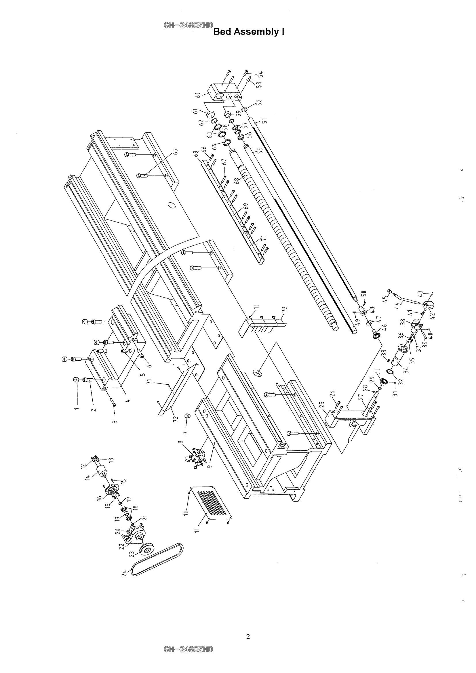 Explosionszeichnung GH-2480ZHD