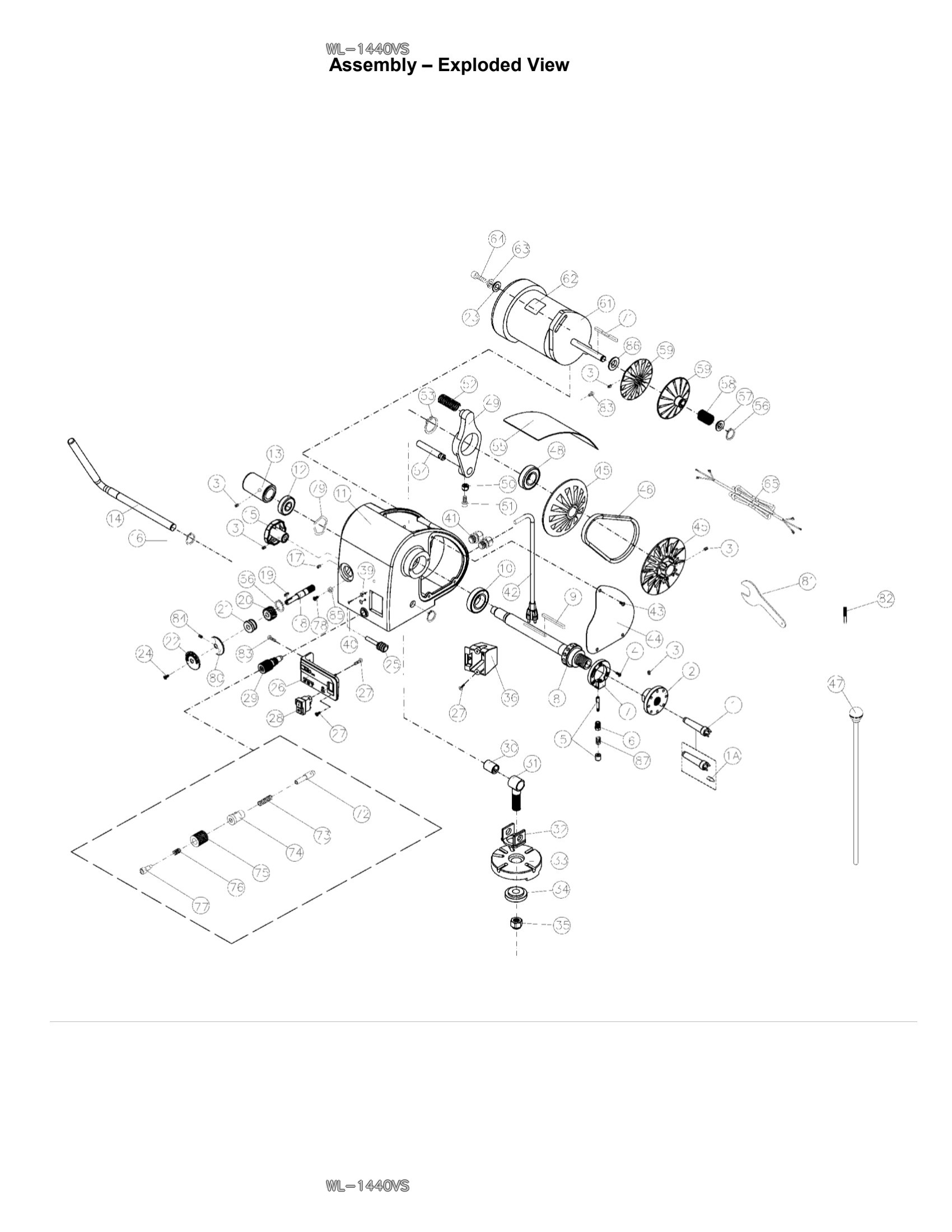 Explosionszeichnung JWL-1440VS