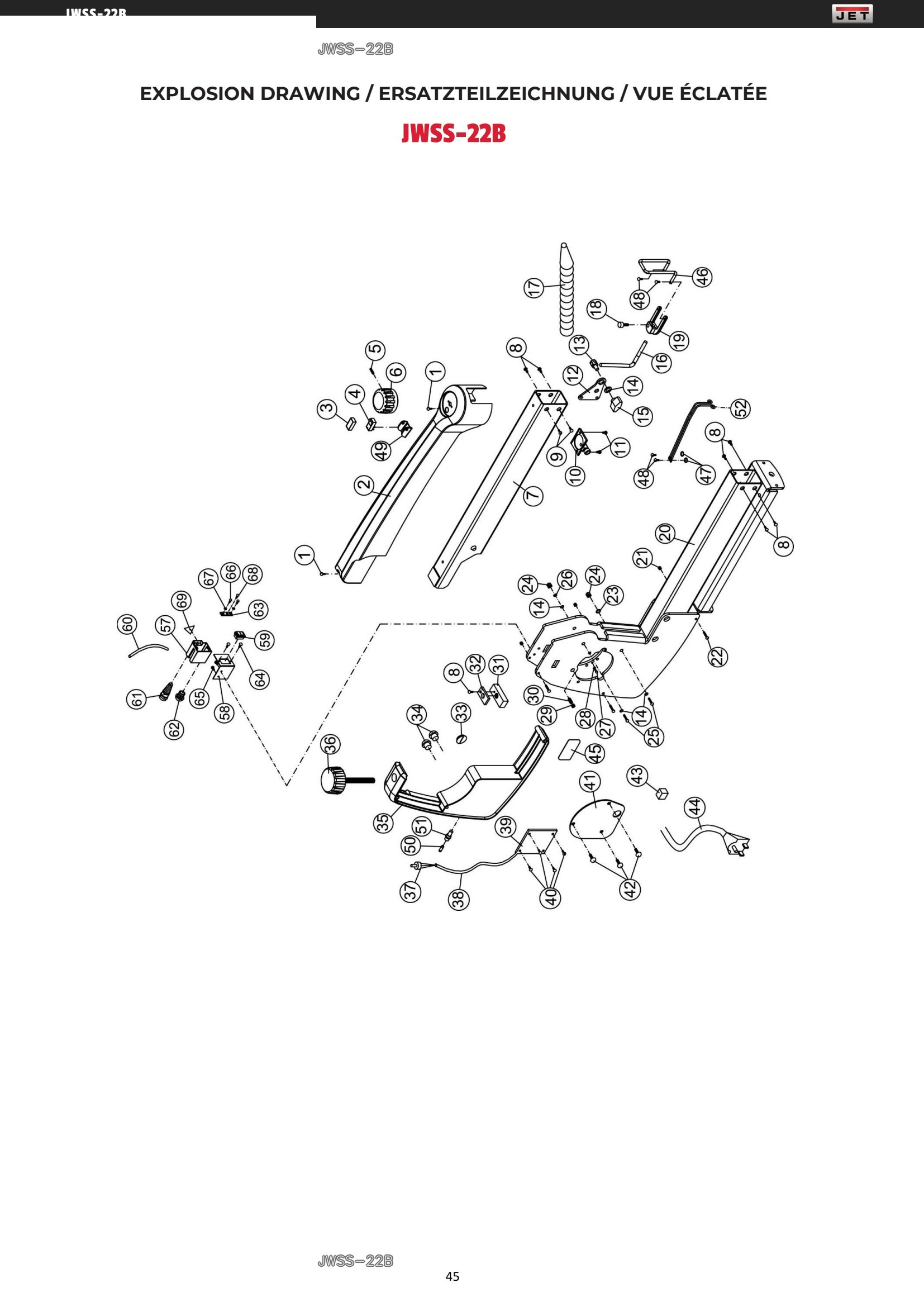 Explosionszeichnung JWSS-22B