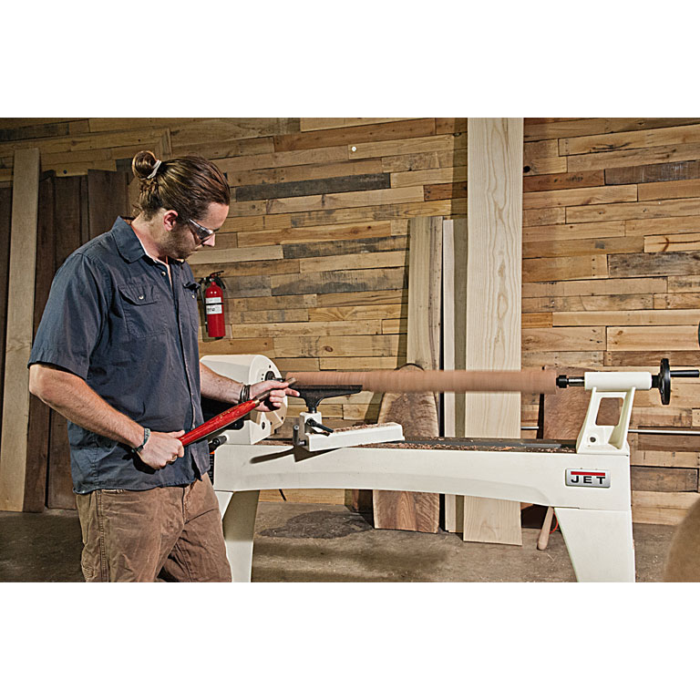 Tour à bois à vitesse variable JET JWL-1440VS-M avec poupée pivotante, 230 V