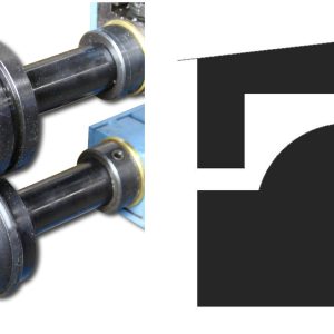 Baileigh BR18E-1IN-ROUND 1“ ( 25,4 mm ) Stahl-Rundsickenrollensatz – Produktbild