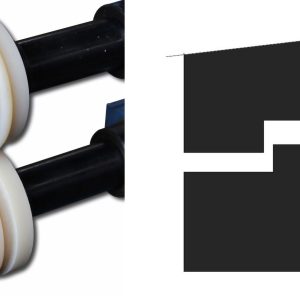Baileigh BR18E-1/2-FLAT-NYL 1/2" ( 12,7 mm ) Nylon-Flachsickenrollensatz – Produktbild