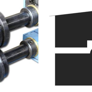 Baileigh BR18E-1/4-ROUND 1/4" ( 6,35 mm ) Stahl-Rundsickenrollensatz – Produktbild
