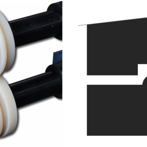 Baileigh BR18E-1/4-ROUND-NY 1/4" ( 6,35 mm ) Nylon-Rundsickenrollensatz – Produktbild