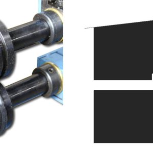 Baileigh BR18E-1/8-FLAT 1/8" ( 3,175 mm ) Stahl-Flachsickenrollensatz – Produktbild
