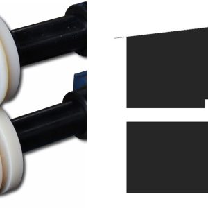Baileigh BR18E-1/8-FLAT-NYL 1/8" ( 3,175 mm ) Nylon-Flachsickenrollensatz – Produktbild