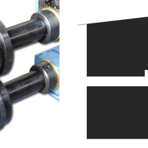 Baileigh BR18E-1/8-ROUND 1/8" ( 3,175 mm ) Stahl-Rundsickenrollensatz – Produktbild