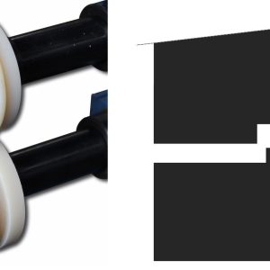 Baileigh BR18E-3/16-FLAT-NY 3/16" ( 4,762 mm ) Nylon-Flachsickenrollensatz – Produktbild