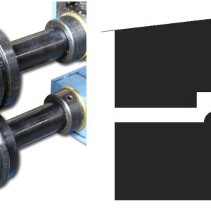 Baileigh BR18E-3/16-ROUND 3/16" ( 4,762 mm ) Stahl-Rundsickenrollensatz – Produktbild