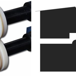 Baileigh BR18E-3/16-ROUND-NYL 3/16" ( 4,762 mm ) Nylon-Rundsickenrollensatz – Produktbild