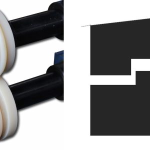 Baileigh BR18E-3/4-FLAT-NYL 3/4" ( 19,05 mm ) Nylon-Flachsickenrollensatz – Produktbild