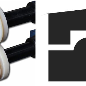 Baileigh BR18E-3/4-ROUND-NY 3/4" ( 19,05 mm ) Nylon-Rundsickenrollensatz – Produktbild