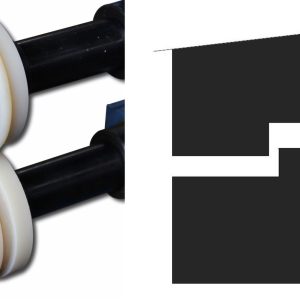 Baileigh BR18E-3/8-FLAT-NYL 3/8“ ( 9,525 mm ) Nylon-Flachsickenrollensatz – Produktbild