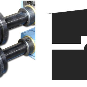 Baileigh BR18E-5/16-ROUND 5/16“ ( 7,937 mm ) Stahl-Rundsickenrollensatz – Produktbild