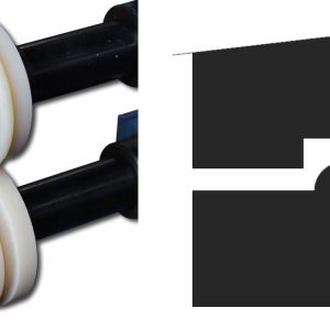 Baileigh BR18E-5/16-ROUND-N 5/16“ ( 7,937 mm ) Nylon-Rundsickenrollensatz – Produktbild