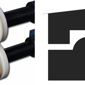 Baileigh BR18E-5/8-ROUND-NY 5/8“ ( 15,875 mm ) Nylon-Rundsickenrollensatz – Produktbild