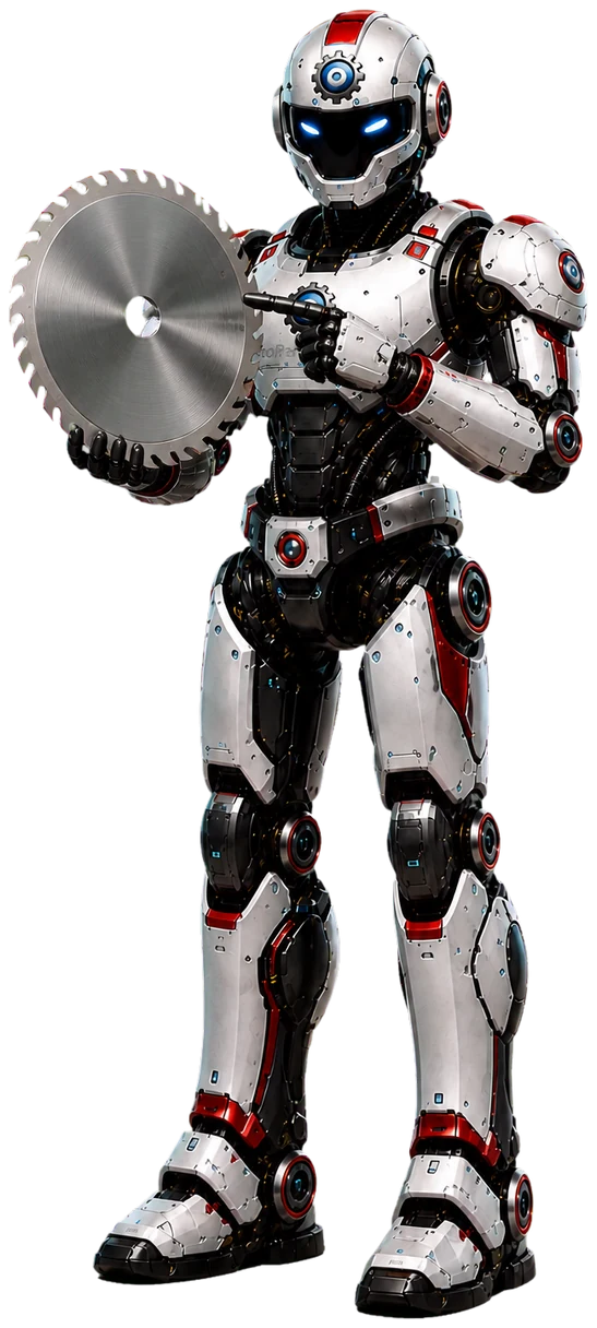 ToolBot mit Kreissägeblatt