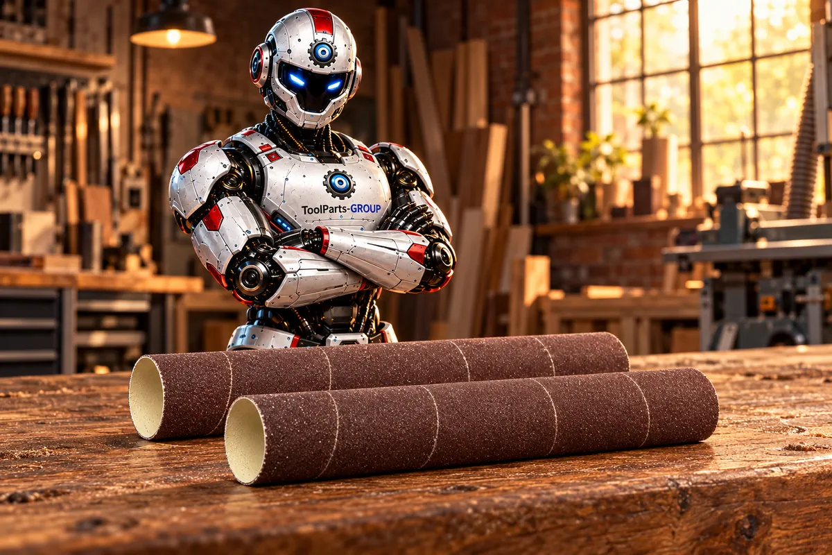 JET Schleifhülse 38 x 230 mm, K150, 2 Stück – Im Einsatz