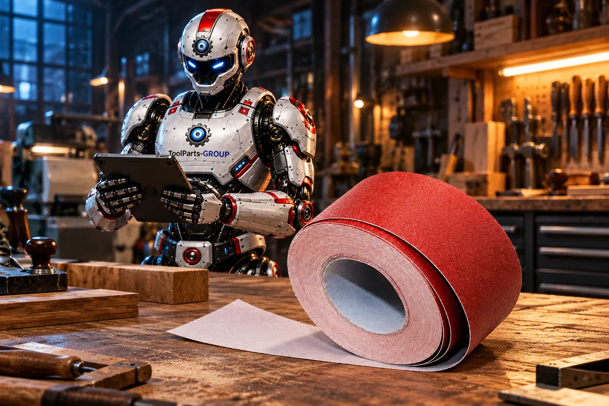 JET abrasive cloth roll 75 mm × 25 m, P60 – In use
