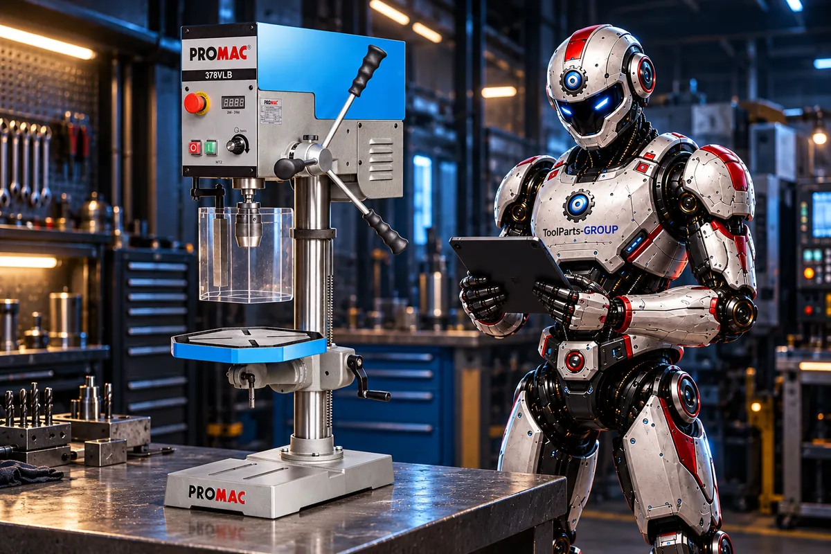PROMAC 378VLB-CH Tischbohrmaschine – Im Einsatz