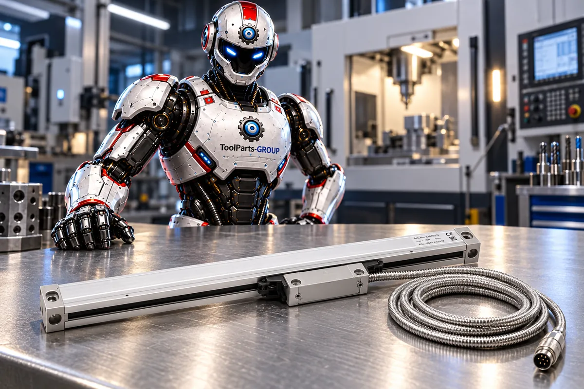 JET / PROMAC precision linear scale M, 200 mm – In use
