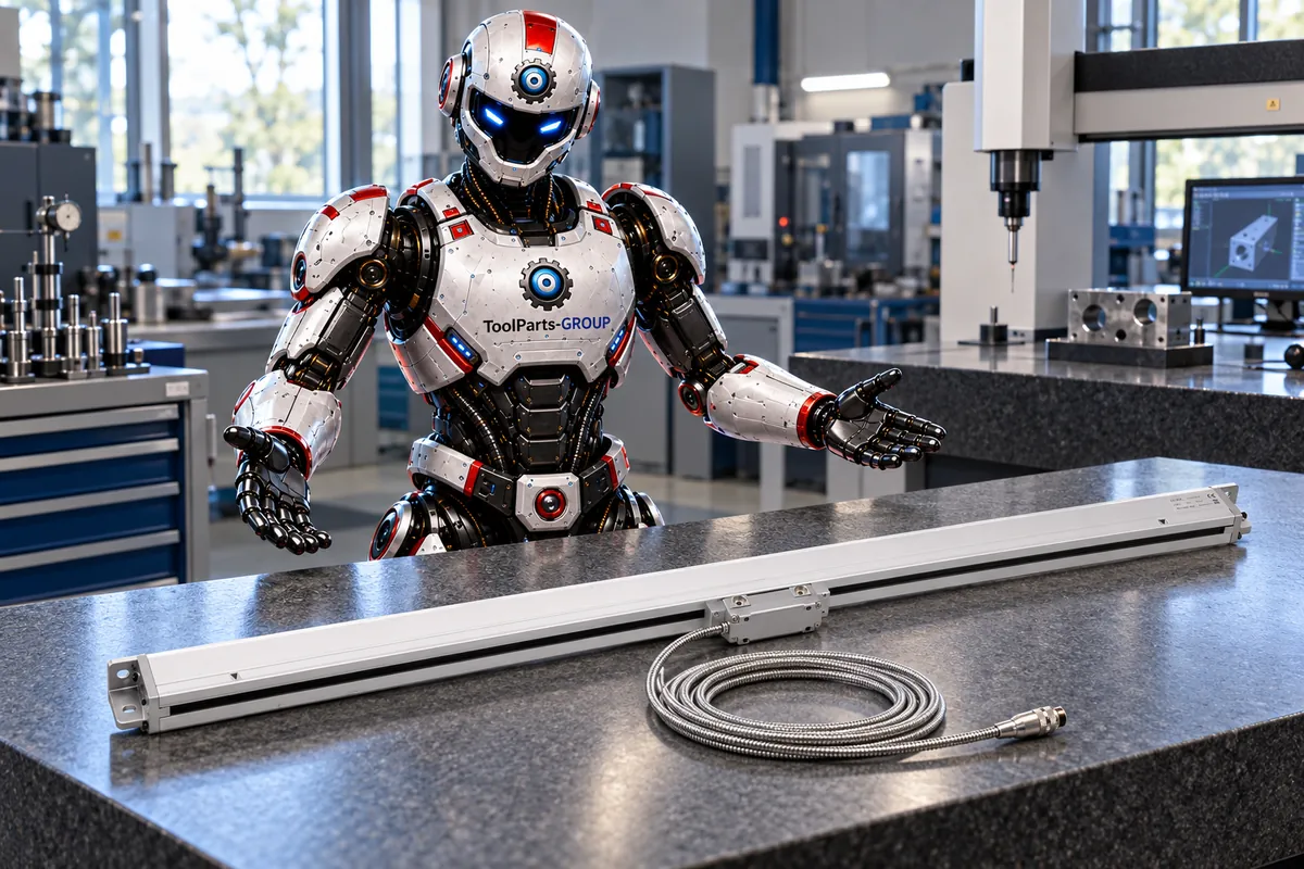 JET / PROMAC precision linear scale L, 1100 mm – In use