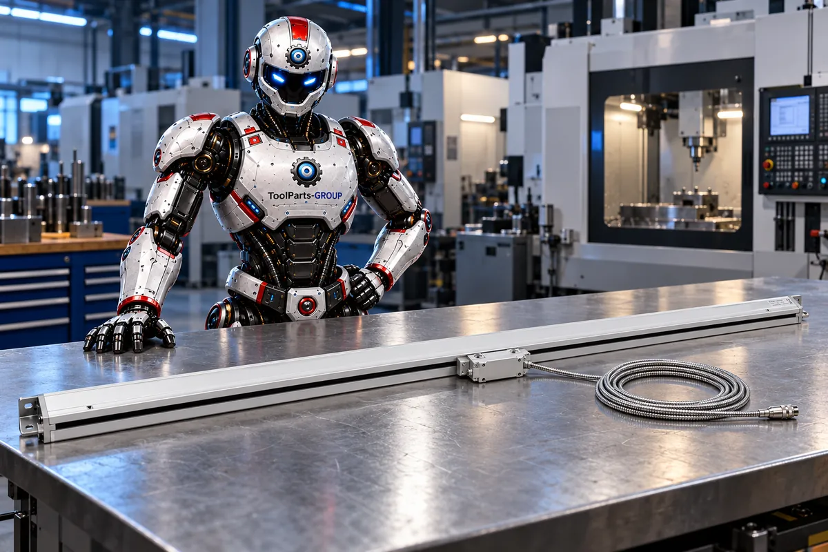JET / PROMAC precision linear scale L, 1400 mm – In use