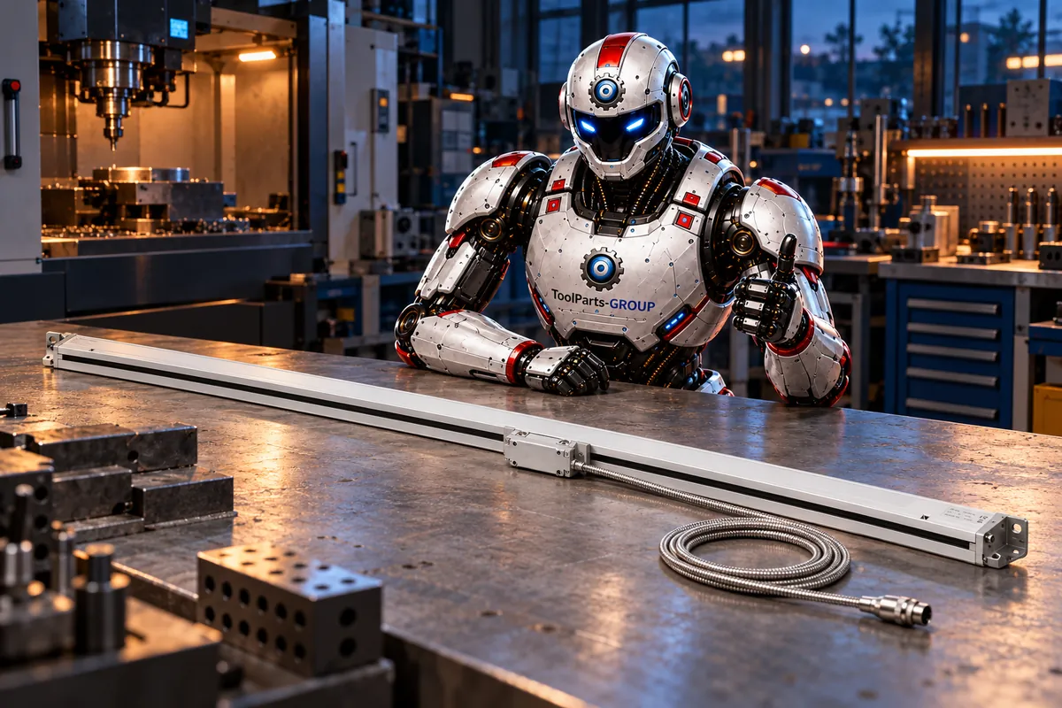 JET / PROMAC precision linear scale L, 1900 mm – In use
