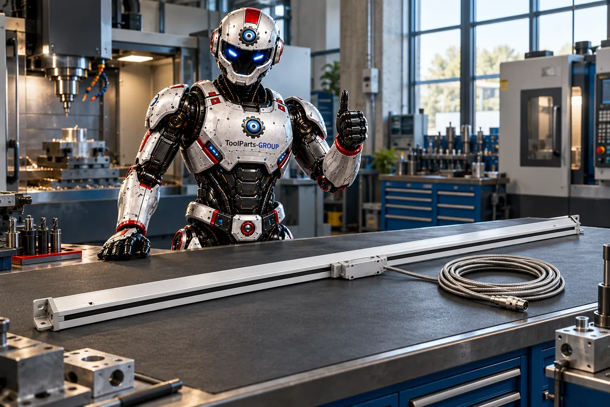 JET / PROMAC precision linear scale L, 3000 mm – In use