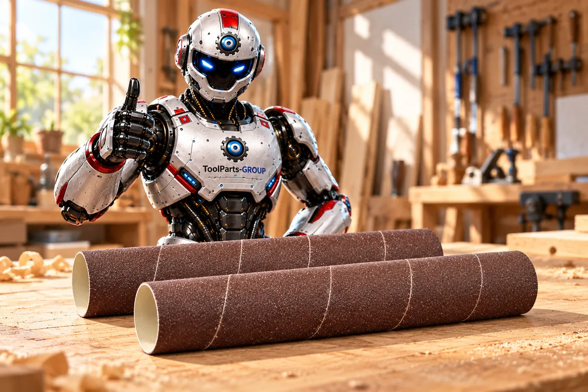 JET Schleifhülse 38 x 230 mm, K100, 2 Stück – Im Einsatz