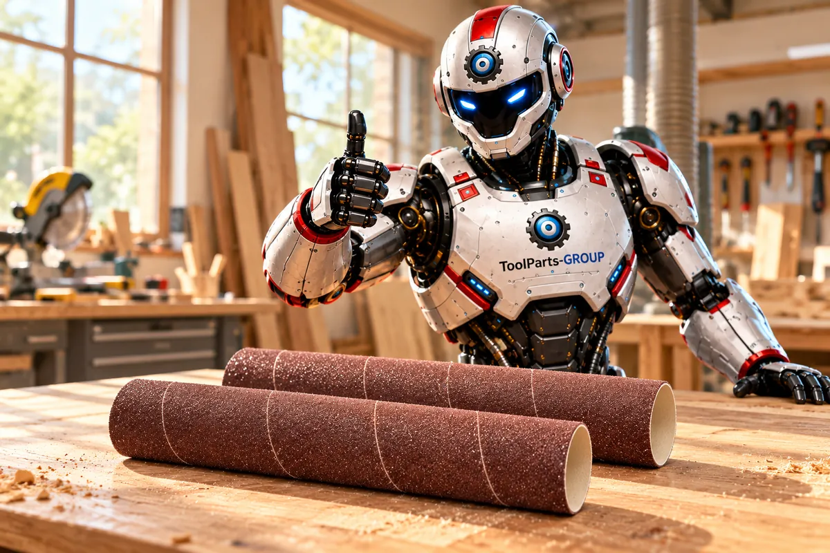 JET Schleifhülse 50 x 230 mm, K120, 2 Stück – Im Einsatz