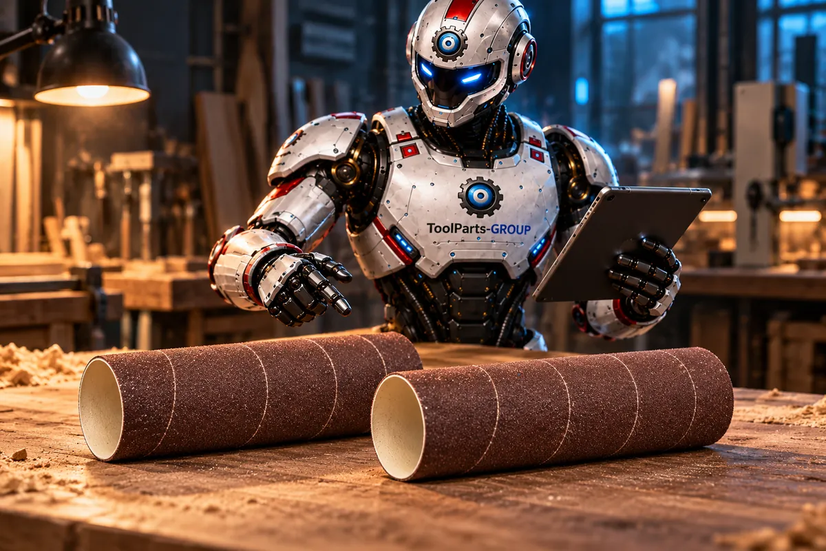 JET Schleifhülse 75 x 230 mm, K100, 2 Stück – Im Einsatz