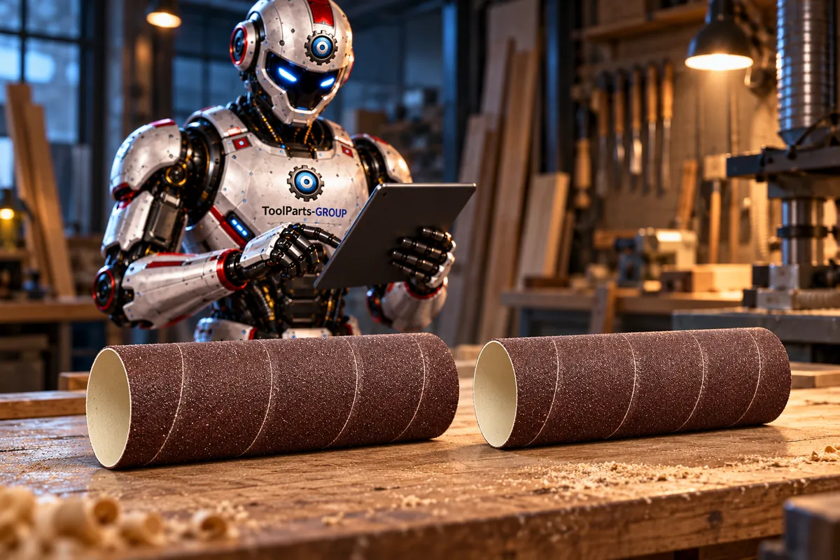 JET Schleifhülse 100 x 230 mm, K100, 2 Stück – Im Einsatz