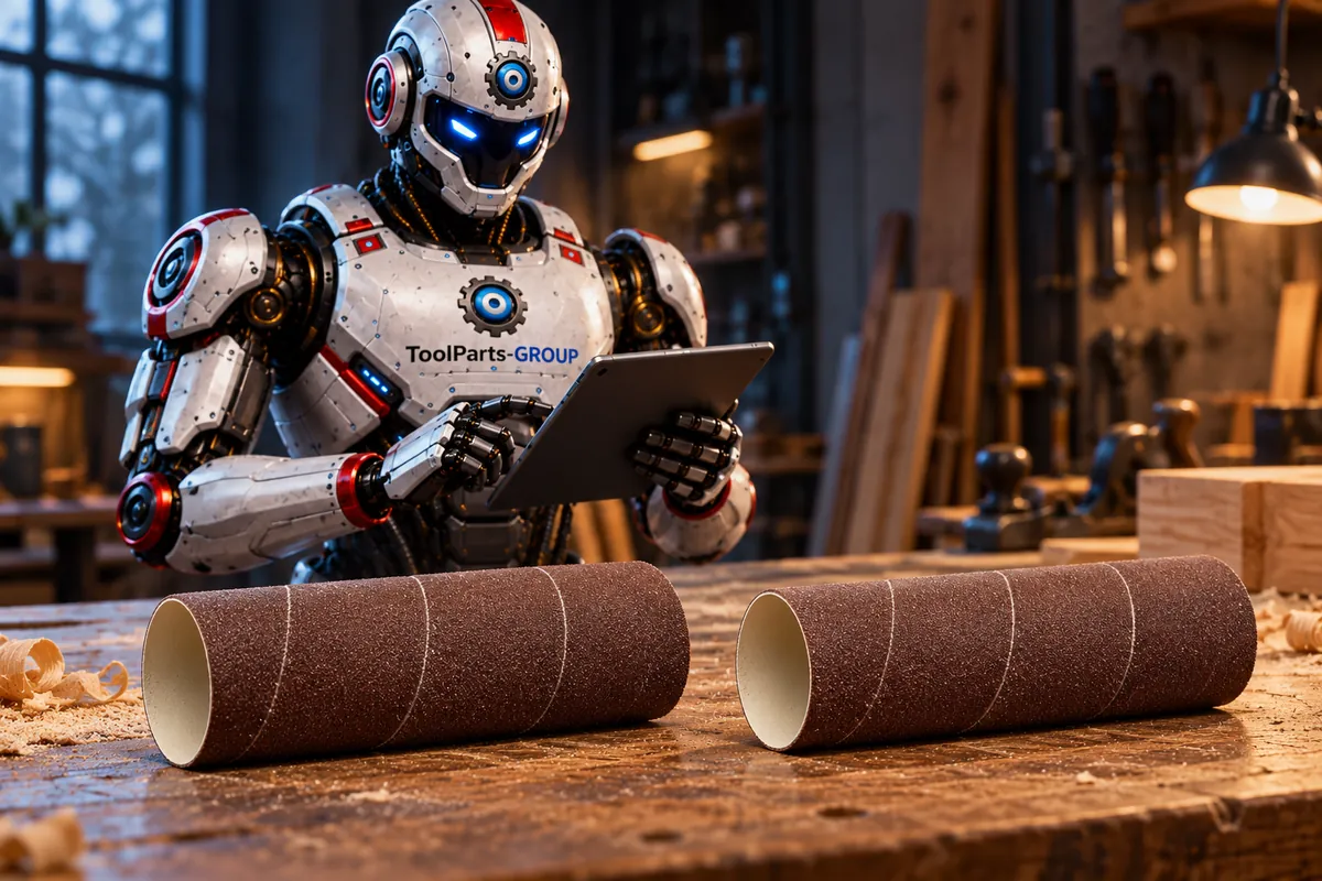 JET Schleifhülse 50 x 152 mm, K80, 2 Stück – Im Einsatz