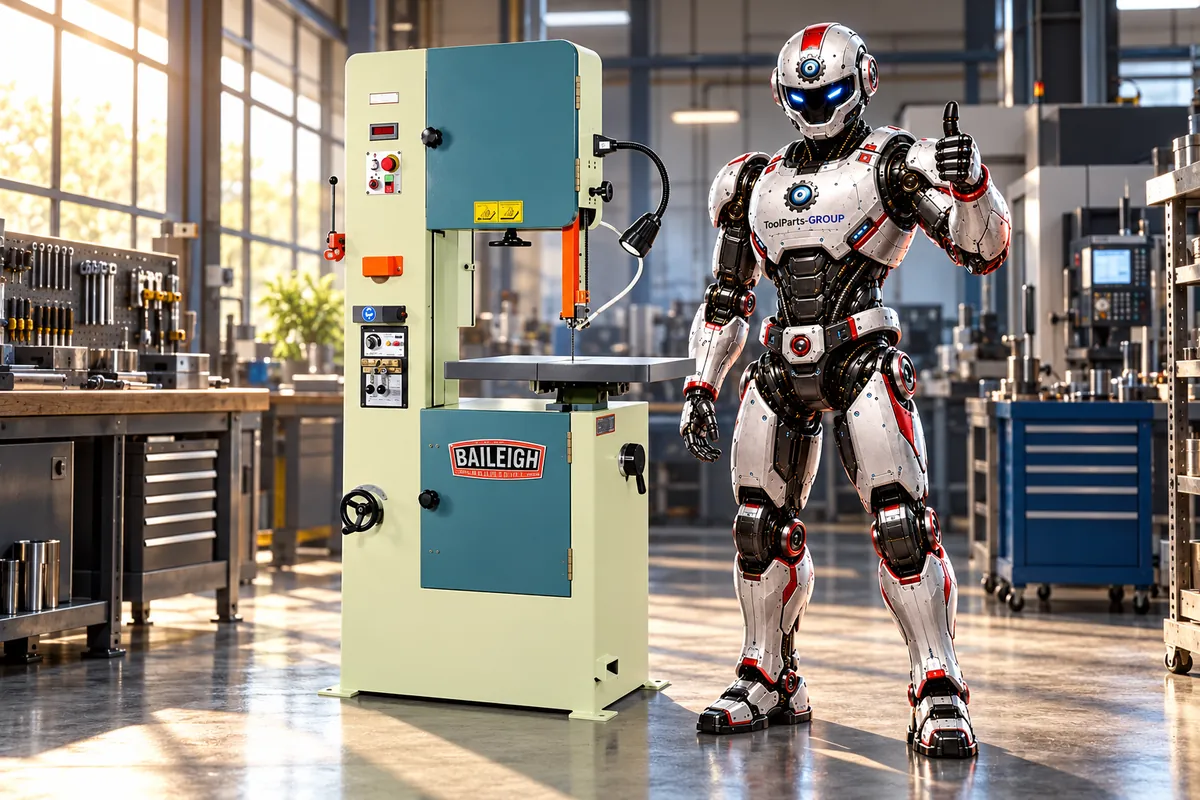 Baileigh BSV-20VS-1PH Vertikalbandsäge – Im Einsatz