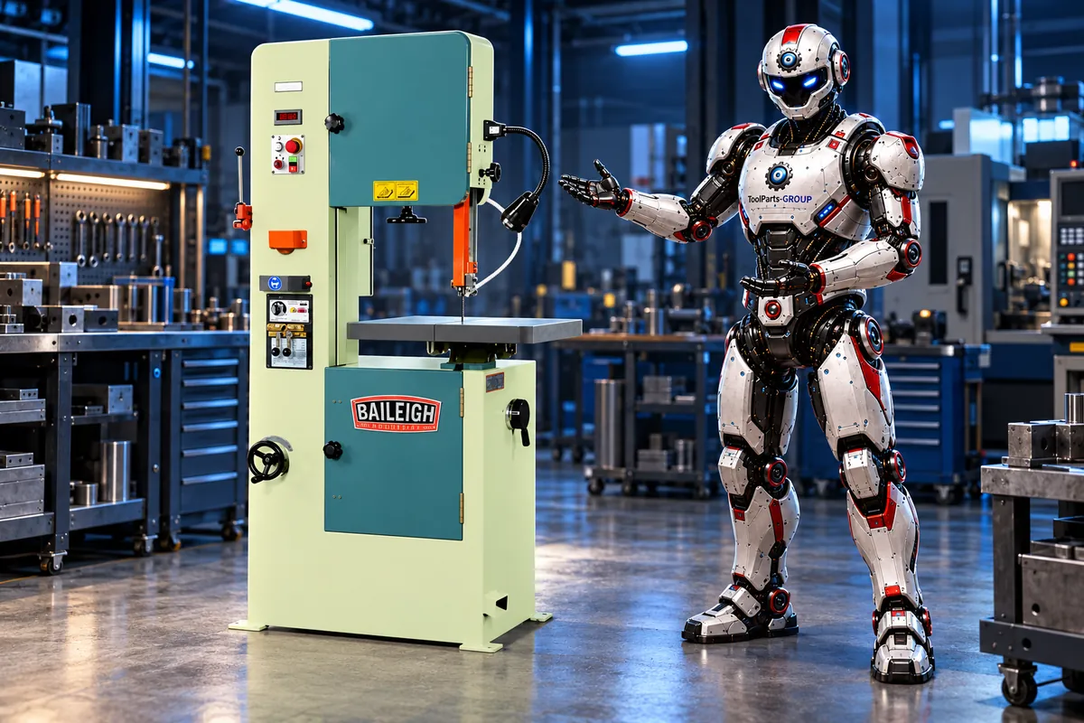 Baileigh BSV-20VS-3PH Vertikalbandsäge – Im Einsatz