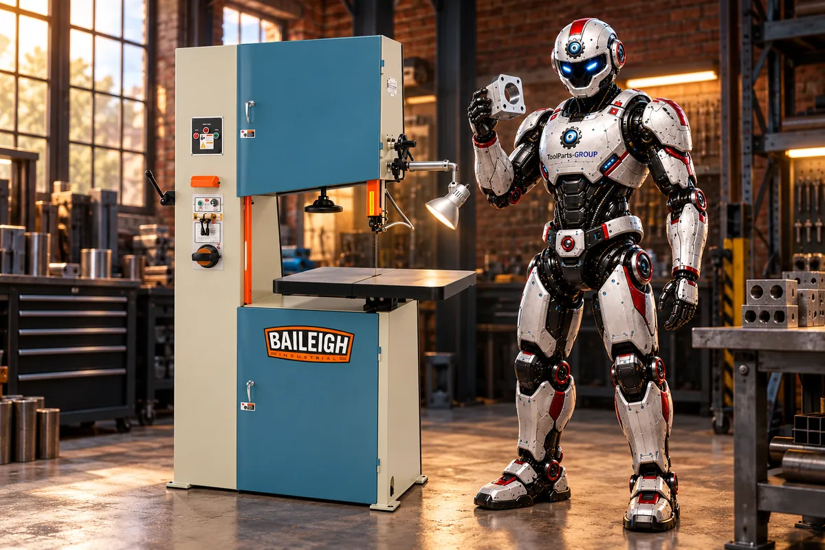 Baileigh BSV-24 Vertikalbandsäge – Im Einsatz