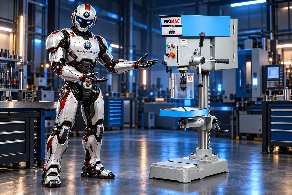 PROMAC BX-825VT Variable-speed drilling machine – In use