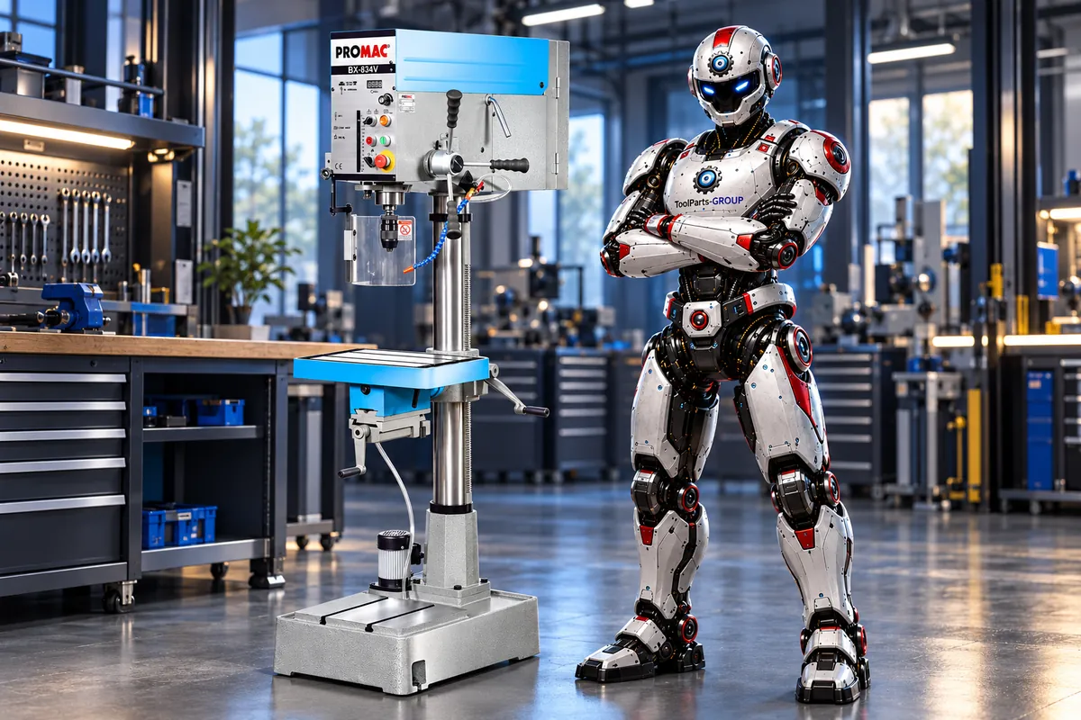 PROMAC BX-834V Bohrmaschine mit variabler Drehzahl – Im Einsatz