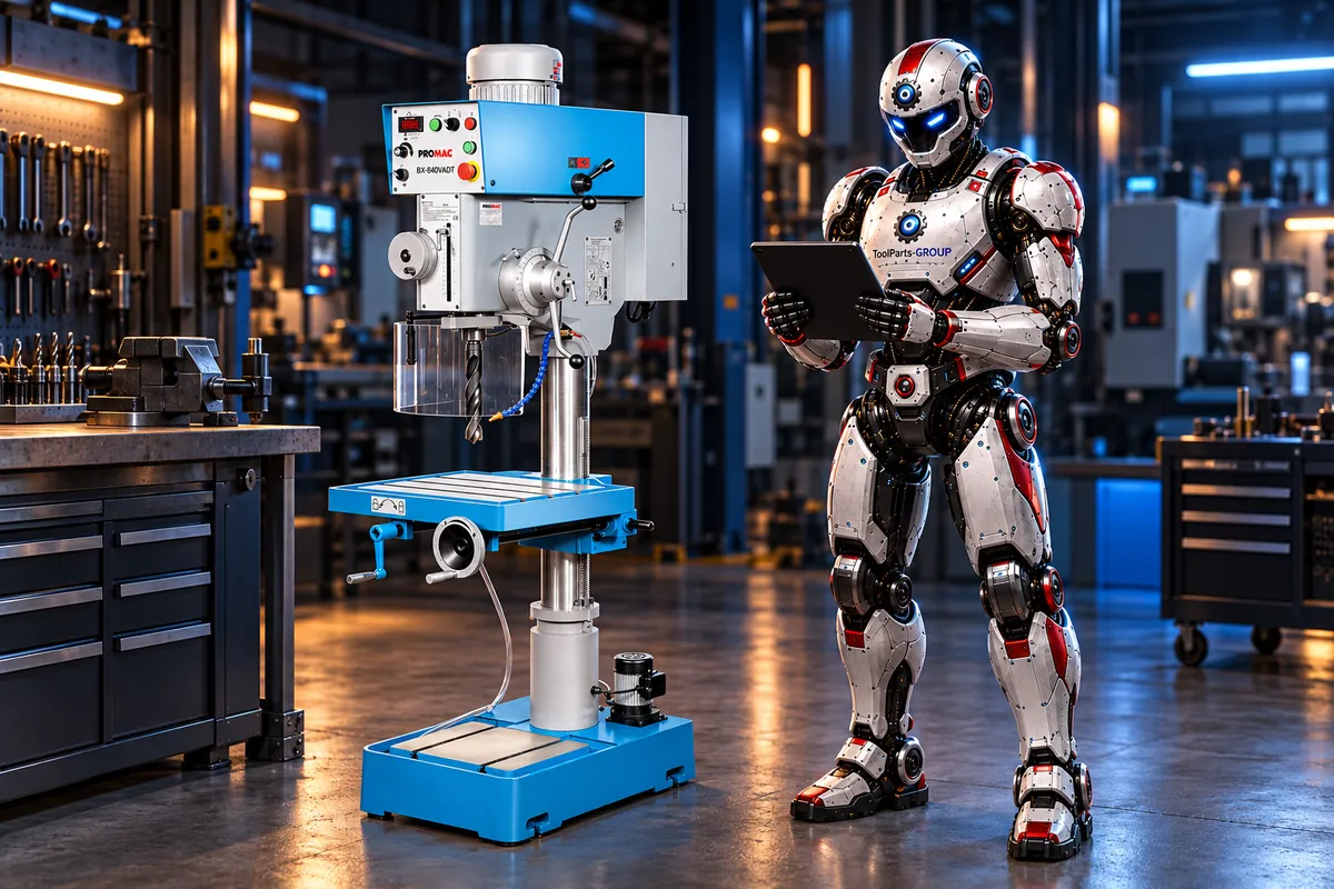 PROMAC BX-840VADT Bohrmaschine mit variabler Drehzahl – Im Einsatz
