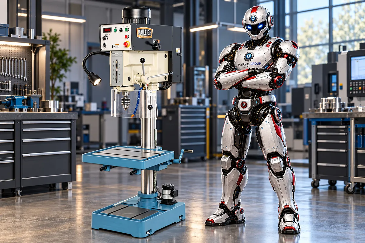 Baileigh DP-1250VS-HS Säulenbohrmaschine – Im Einsatz
