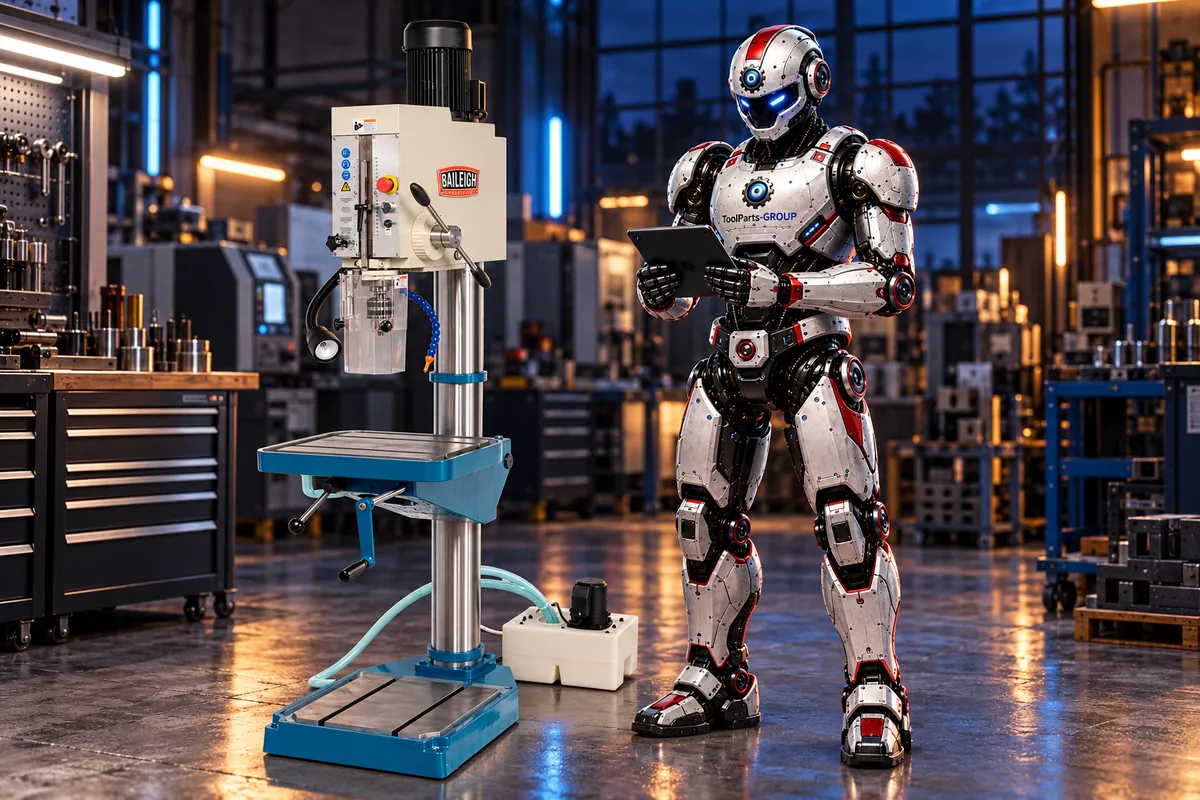 Baileigh DP-1500G Säulenbohrmaschine – Im Einsatz