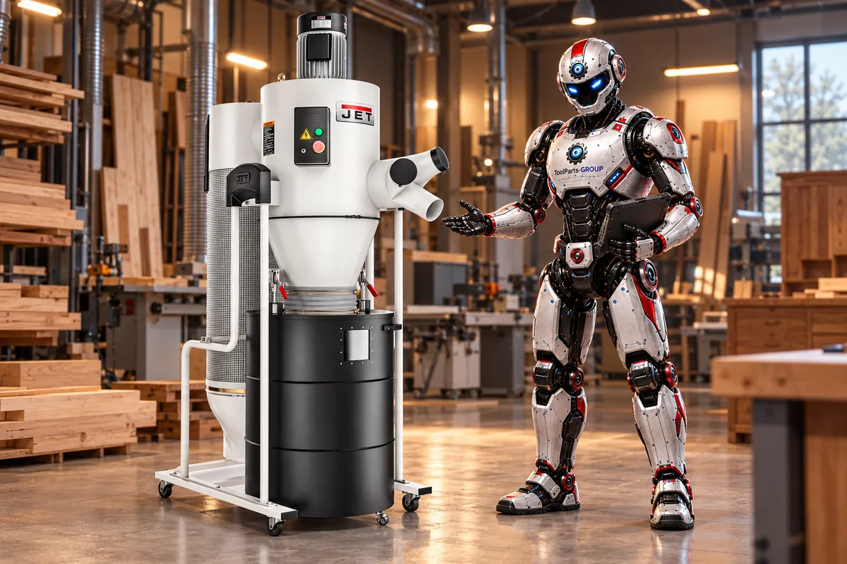 JET JCDC-30-T Cyclone dust collector – In use