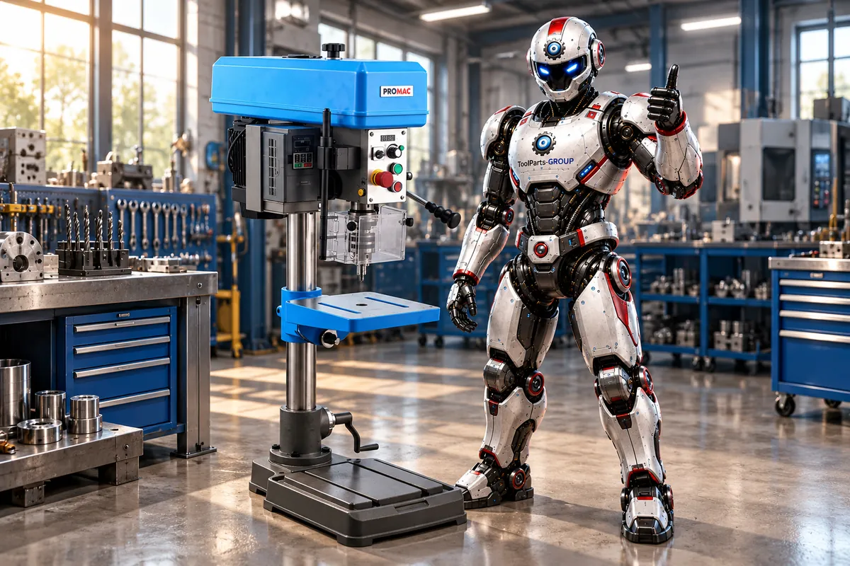 PROMAC JDT-2512V Bohrmaschine mit variabler Drehzahl – Im Einsatz