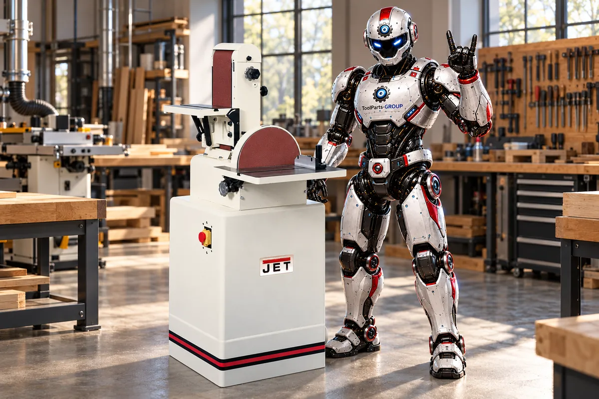 JET JSG-31A-M Band- und Tellerschleifmaschine – Im Einsatz