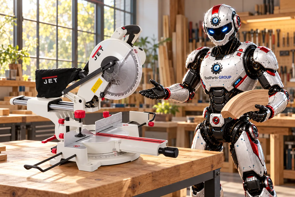 JET JSMS-10L-M Sliding mitre saw – In use