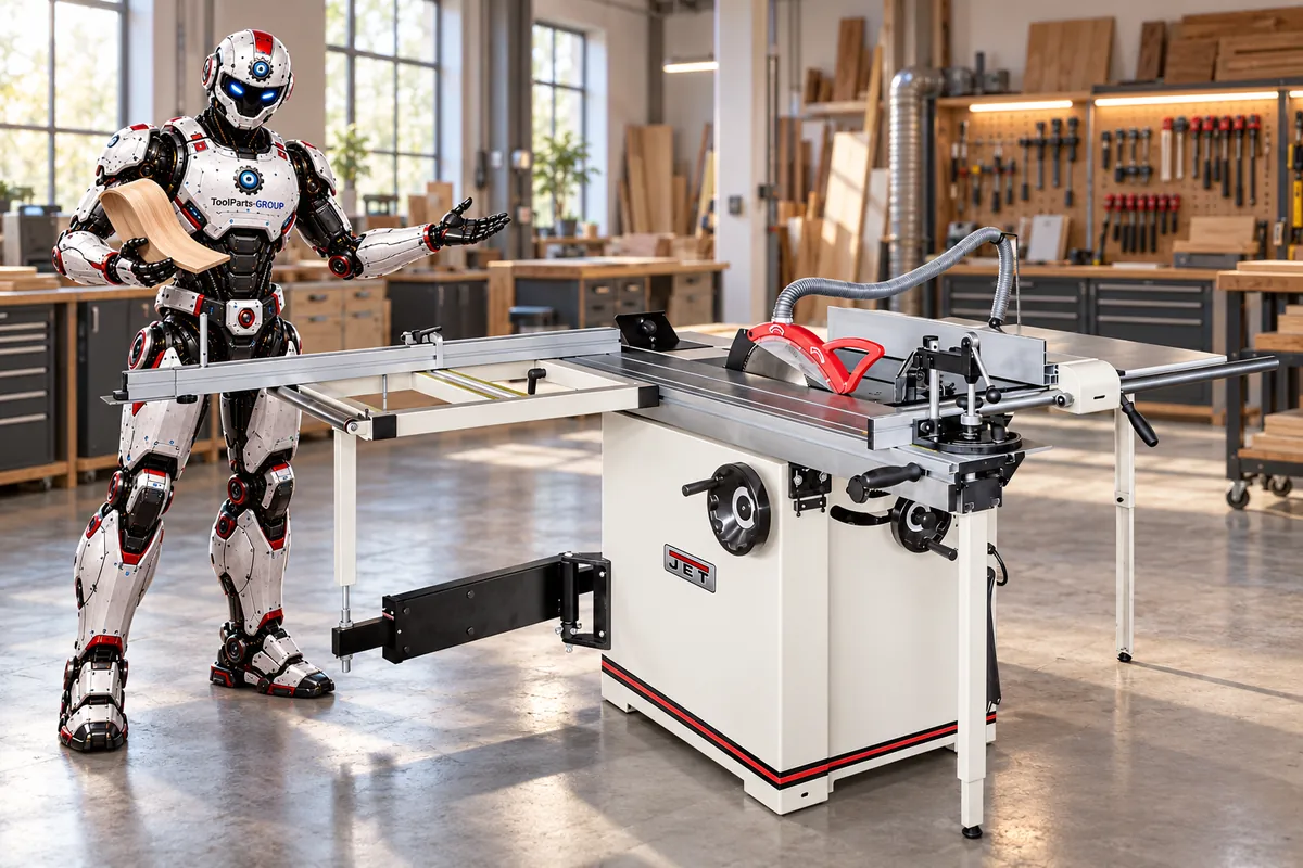 JET JTSS-1600-T Panel saw – In use
