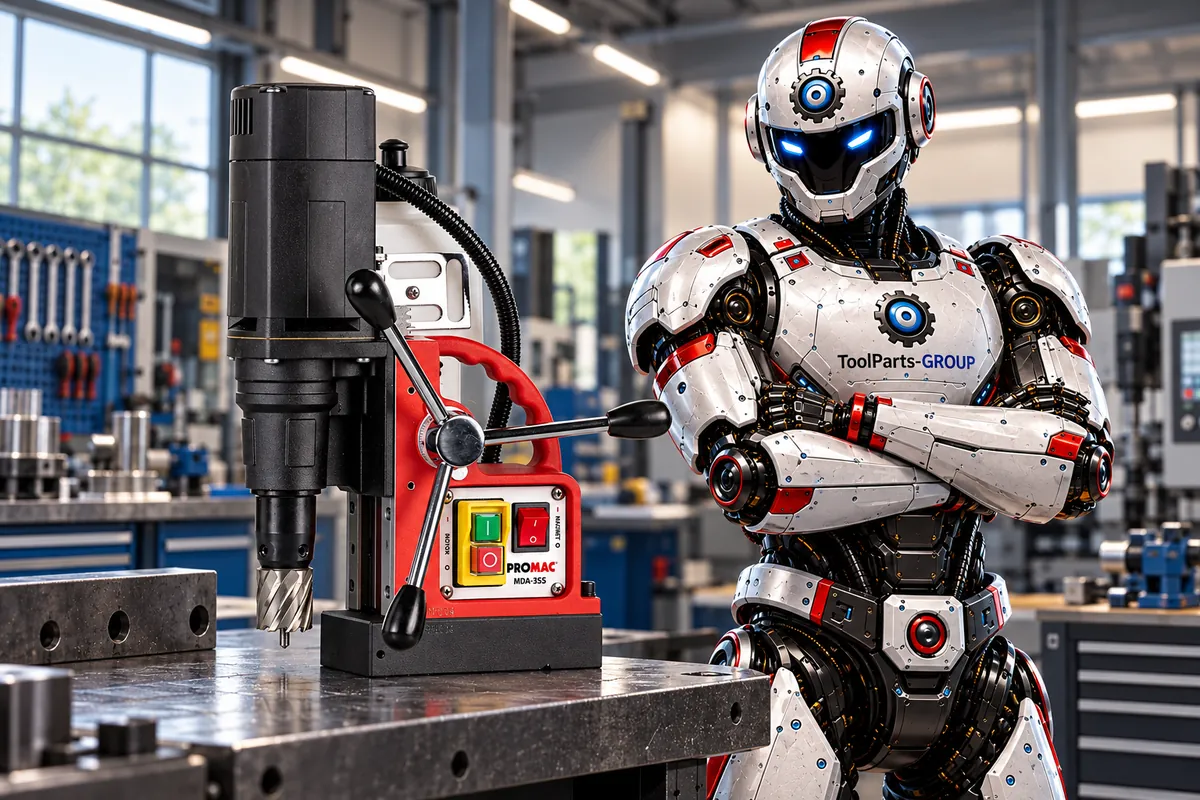 PROMAC MDA-35S Magnetbohrmaschine – Im Einsatz