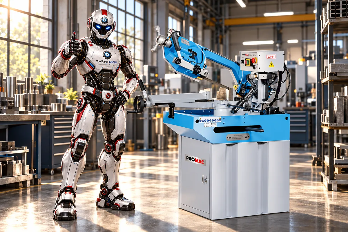 PROMAC SX-818DV Metallbandsäge – Im Einsatz